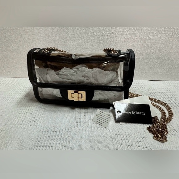Jane & berry CLEAR Elegant Black and Gold
Crossbody Bag Nordstrom - Picture 3 of 13